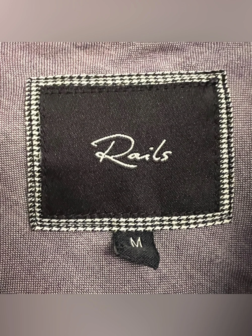 Rails “Kendra” Pink Blue Plaid Button Down Collared Long Sleeve Shirt SZ Large - Picture 5 of 5